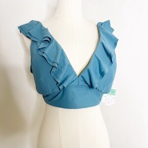 Sunsets Willa Wireless Bikini Top – Ocean Blue – Size 38D/40C – NWT ($94)